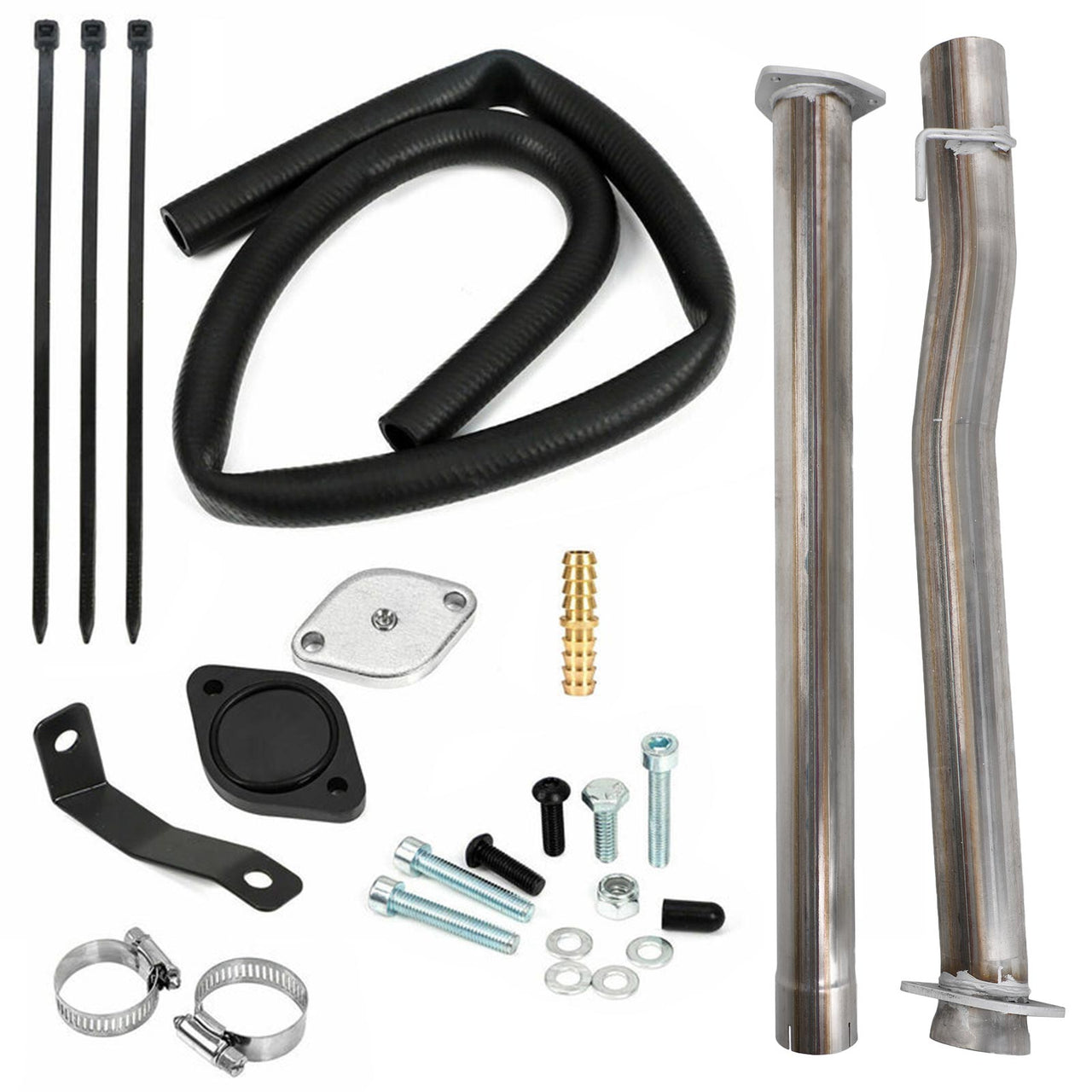 11-22 Ford F250 F350 F450 6.7L Diesel 4" Muffler Exhaust Pipe + EGR Kit + Coolant Line Generic