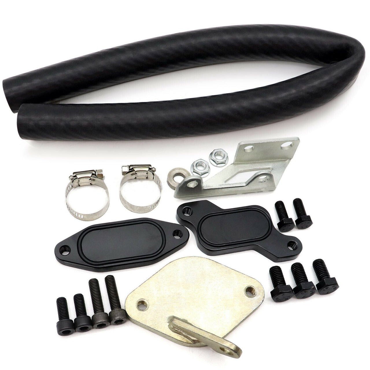 EGR Valve Cooler Delete Kit for 2004.5 2005 GMC Sierra Chevy Silverado 2500 HD 3500 6.6 Duramax LLY