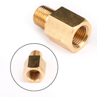 Thumbnail for 1/8 NPT Female To 1/8 BSPT Male Adapter Gauge Sensor Thread Oil Pressure Adapter Generic