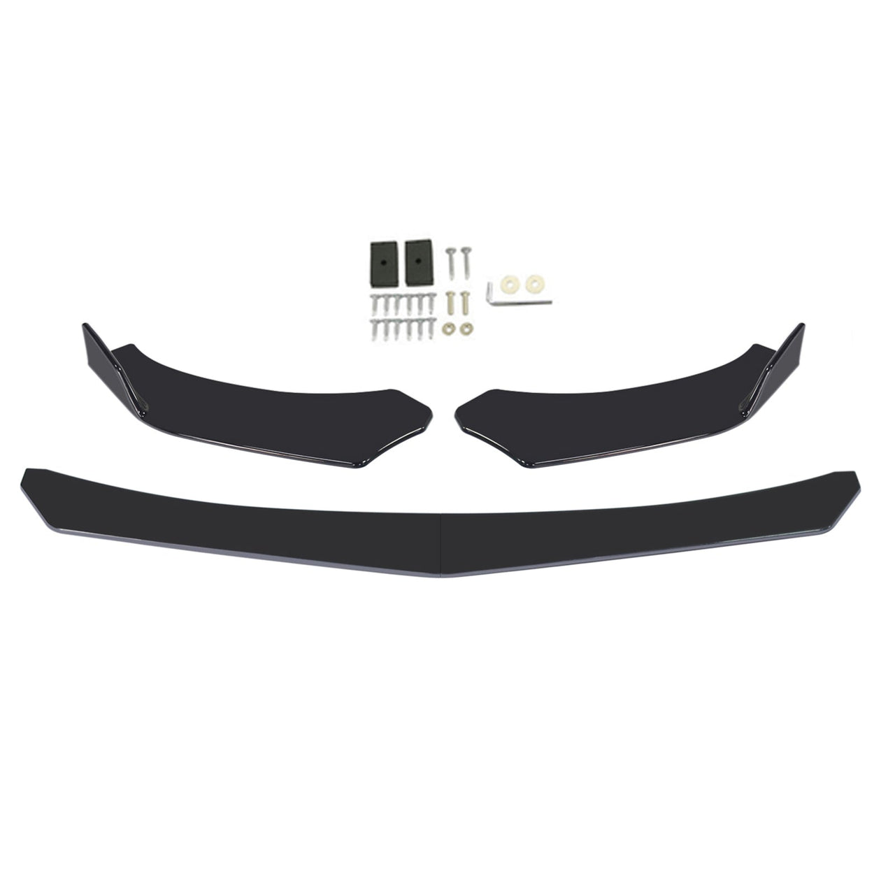 10Pcs ABS Front Bumper Spoiler Diffuser Side Skirt Rear Lip Splitter Canard Kits Generic