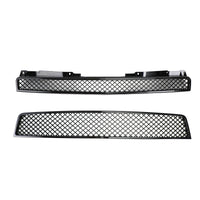 Thumbnail for 07-14 Chevy Tahoe/Suburban 2PCS Glossy Black Mesh Front Bumper Grille Generic