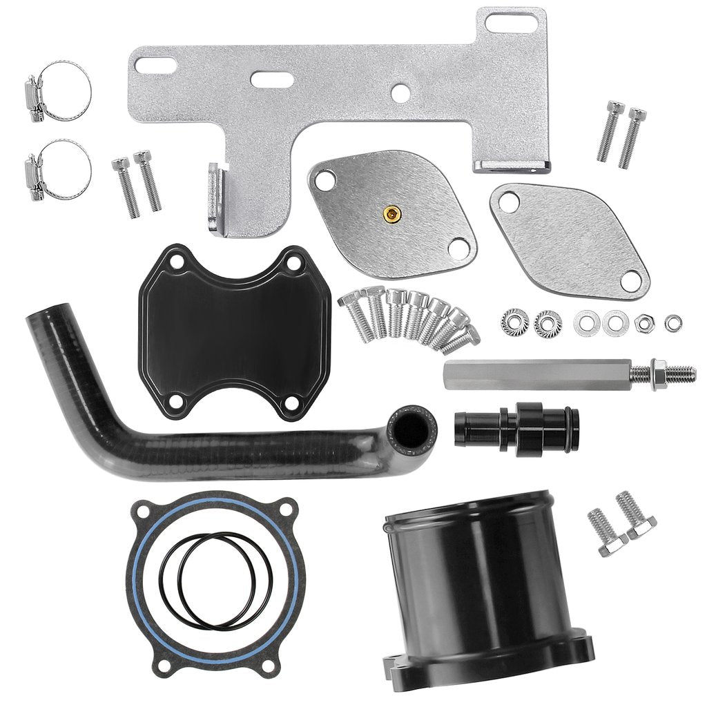 6.7 Cummins EGR Cooler & Throttle Valve Delete Kit 10-14 Dodge Ram 2500 3500 6.7L Cummins