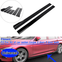 Thumbnail for 10Pcs ABS Front Bumper Spoiler Diffuser Side Skirt Rear Lip Splitter Canard Kits Generic