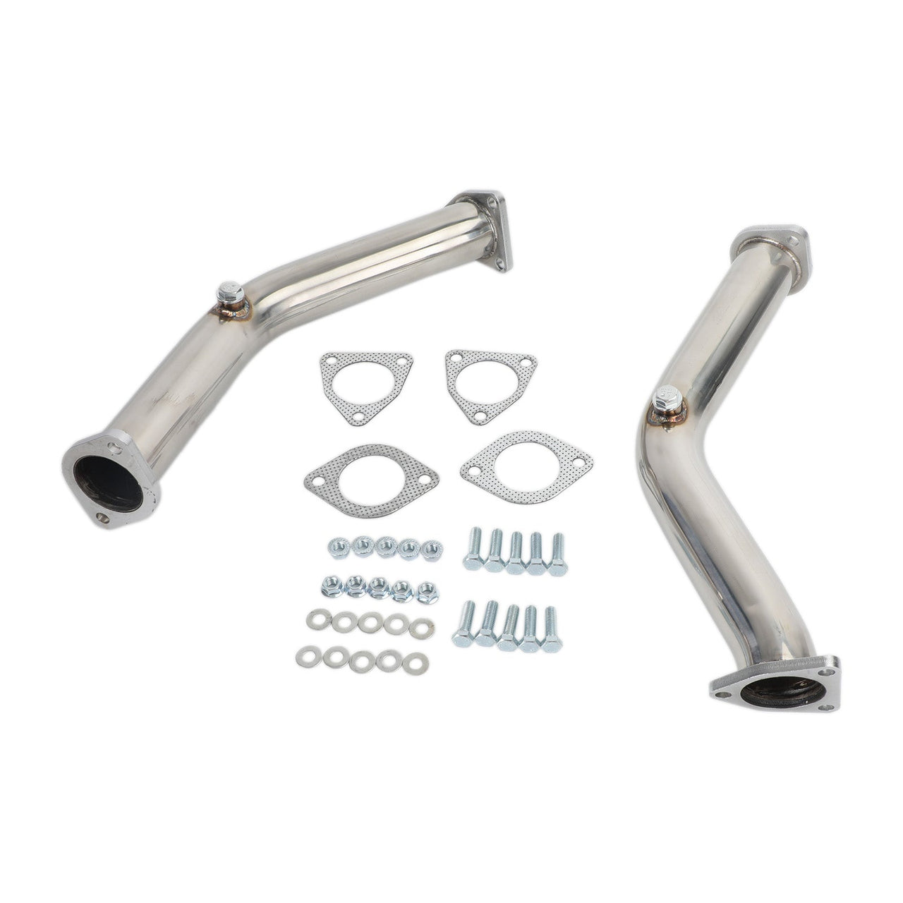 2 Test Pipes Decat Non Reson Straight Exhaust For 03-06 Nissan 350Z Infiniti G35 FX35 Generic