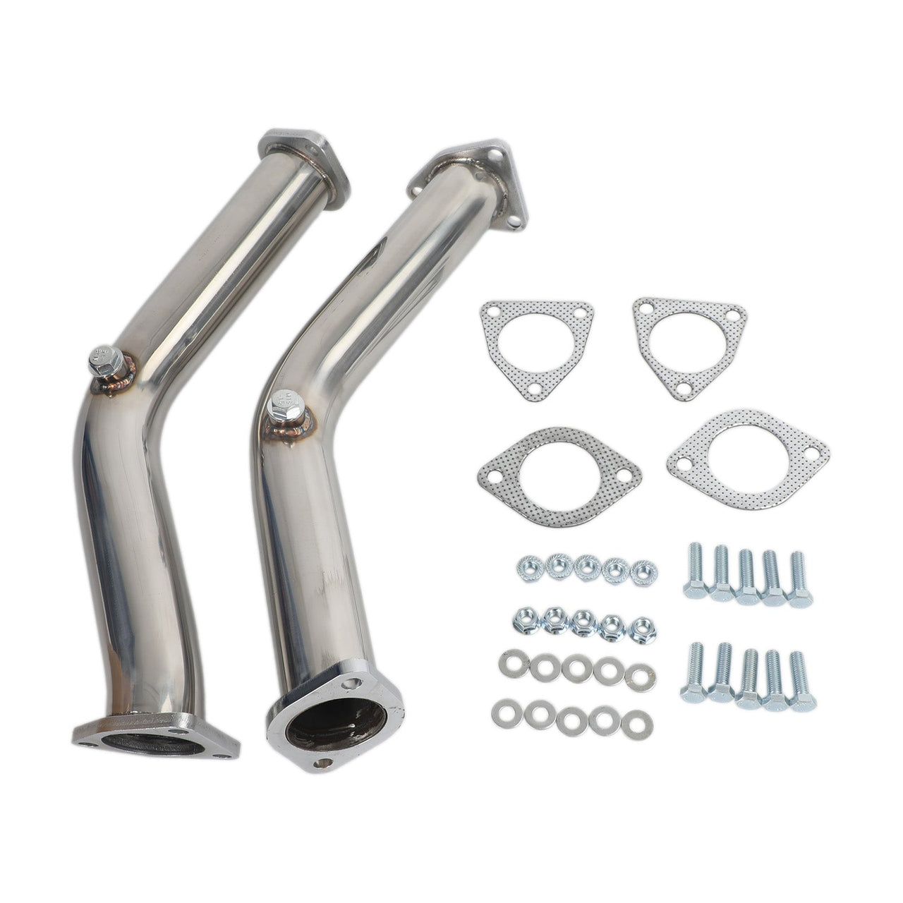 2 Test Pipes Decat Non Reson Straight Exhaust For 03-06 Nissan 350Z Infiniti G35 FX35 Generic