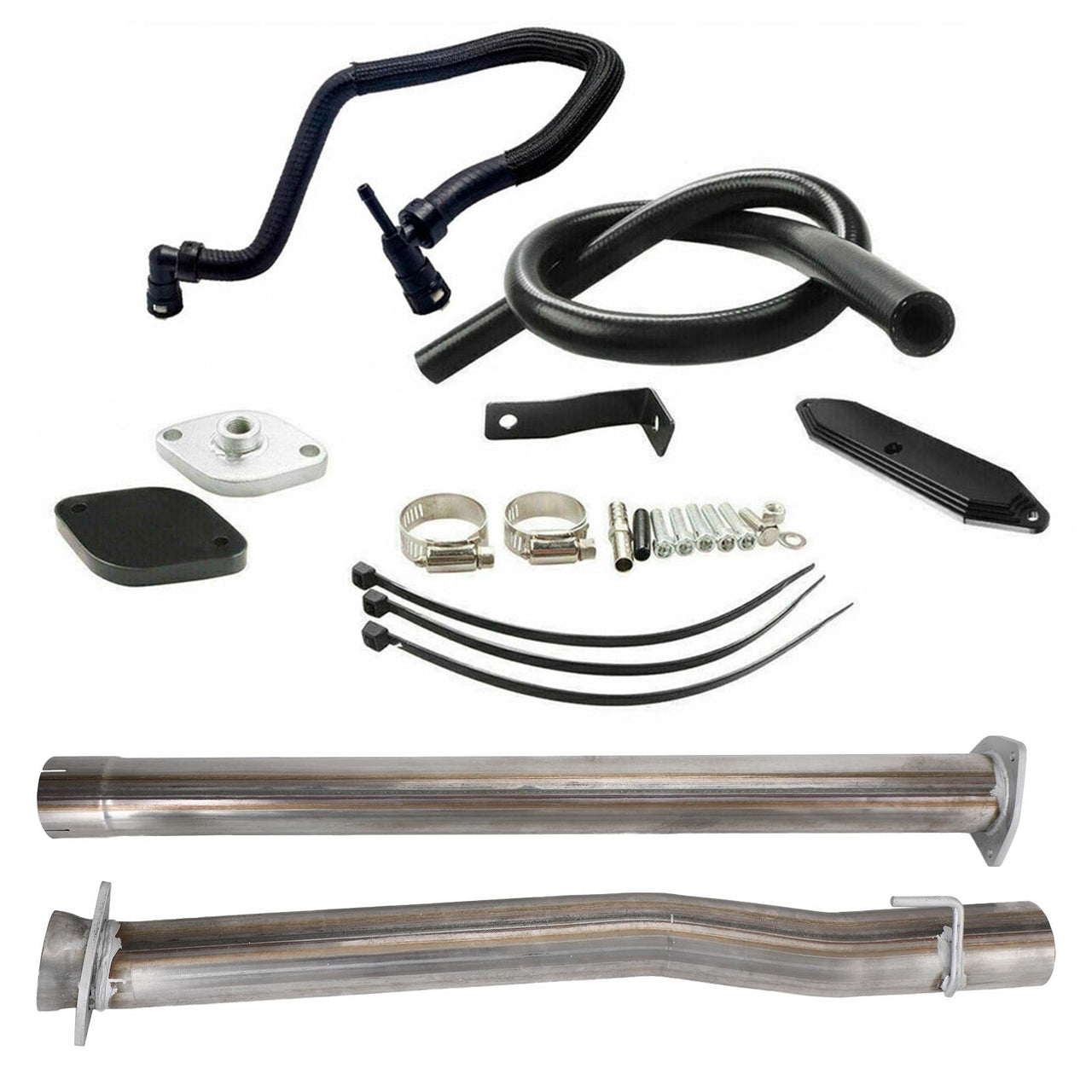 11-22 Ford F250 F350 F450 6.7L Diesel 4" Muffler Exhaust Pipe + EGR Kit + Coolant Line Generic