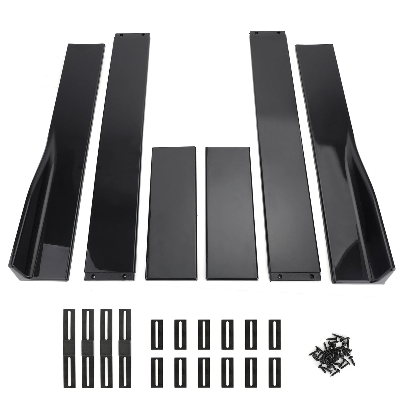 10Pcs ABS Front Bumper Spoiler Diffuser Side Skirt Rear Lip Splitter Canard Kits Generic