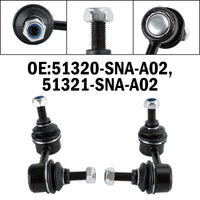 Thumbnail for 06-11 Honda Civic Front Sway Stabilizer Bar Link Set 51320/51321-SNA-A02 Generic