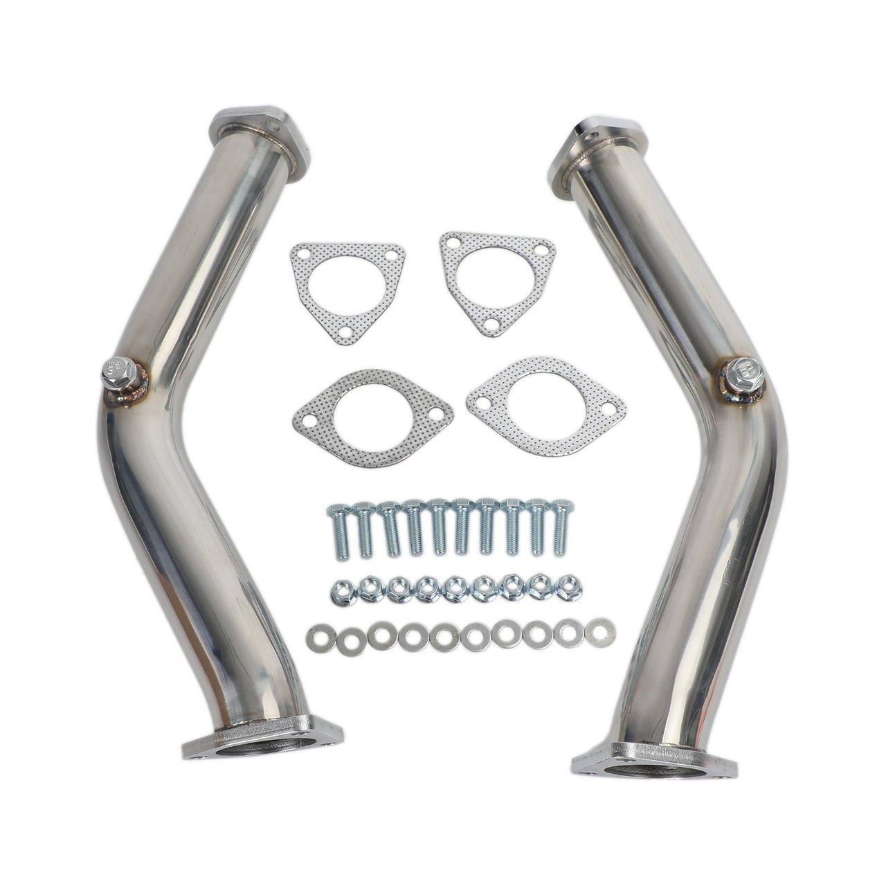 2 Test Pipes Decat Non Reson Straight Exhaust For 03-06 Nissan 350Z Infiniti G35 FX35 Generic