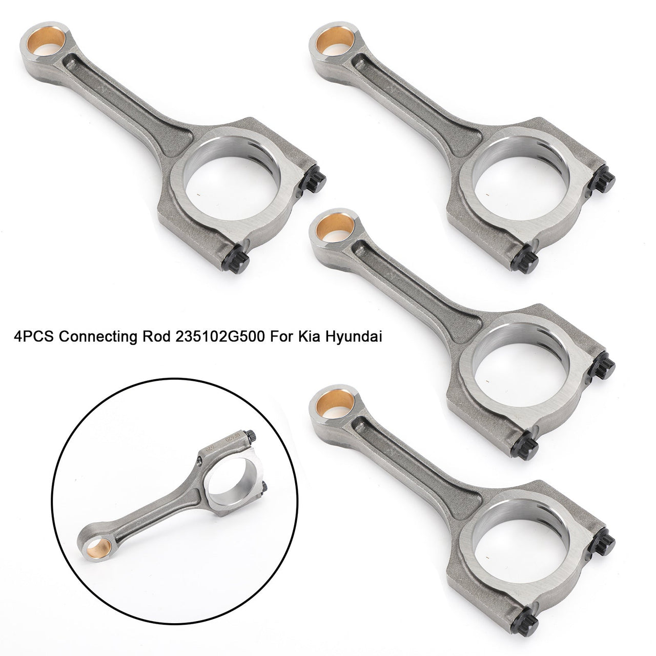 11-18 Kia Optima 4-Door 2.4L 4PCS Connecting Rod 235102G500 235102G540 235102G552 Generic