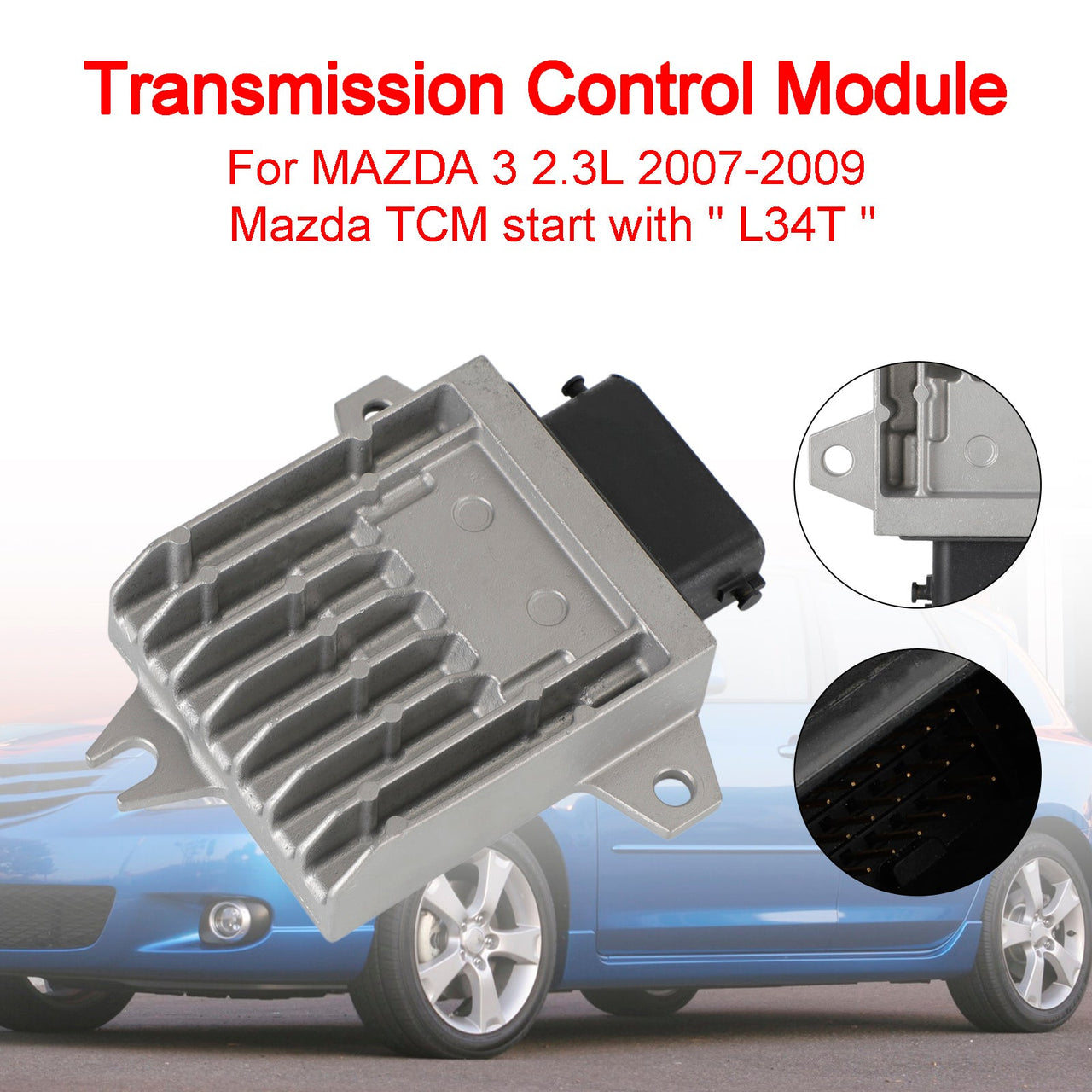 07-09 MAZDA 3 2.3L TCM L34T Tested Reprogrammed Transmission Control Module TCM L34T-18-9E1A L34T-18-9E1B L34T-18-9E1C