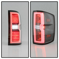 Thumbnail for 1500 Full LED Tube Tail Lights+LED 3rd Brake Lamp for Blk 2014-2017 Chevy Silverado