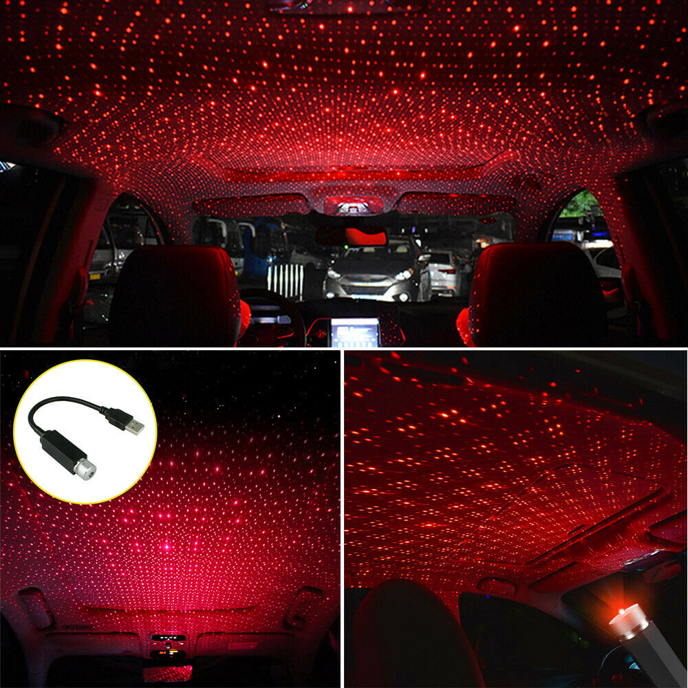 Car Roof Atmosphere Lamp for Ford F150 F250 USB LED  Ambient Star Starry Light Projector Accessories