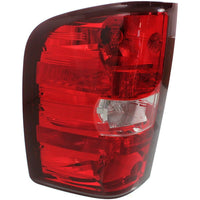 Thumbnail for Halogen Tail Light Set 1500 Clear/Red Lens w/Bulbs for 2010 Chevy Silverado 2Pcs