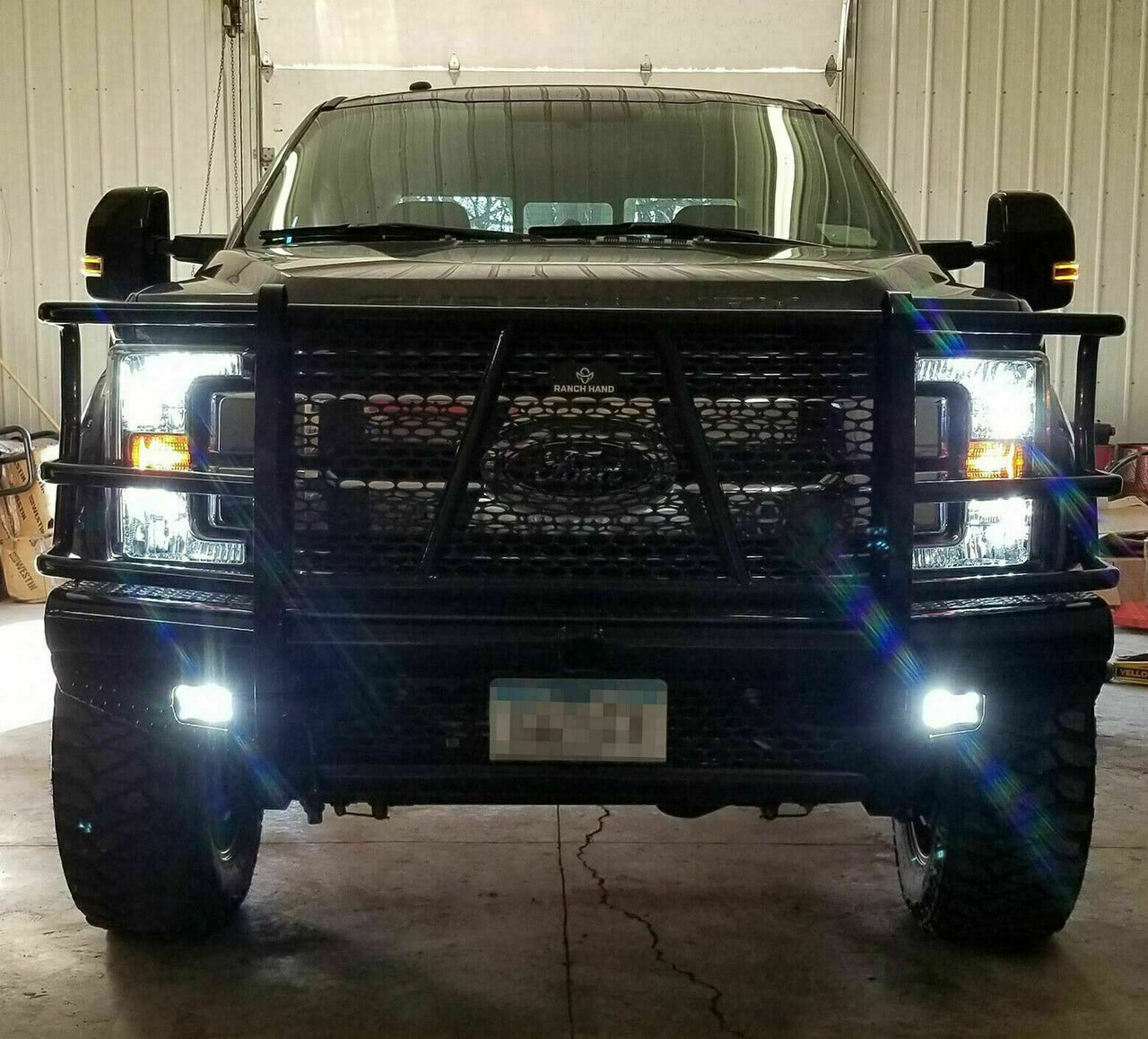 8000K LED Headlights For Ford F250 F350 F450 2005-2019 LED Headlights Fog Light 8000K Ice Blue Bulbs