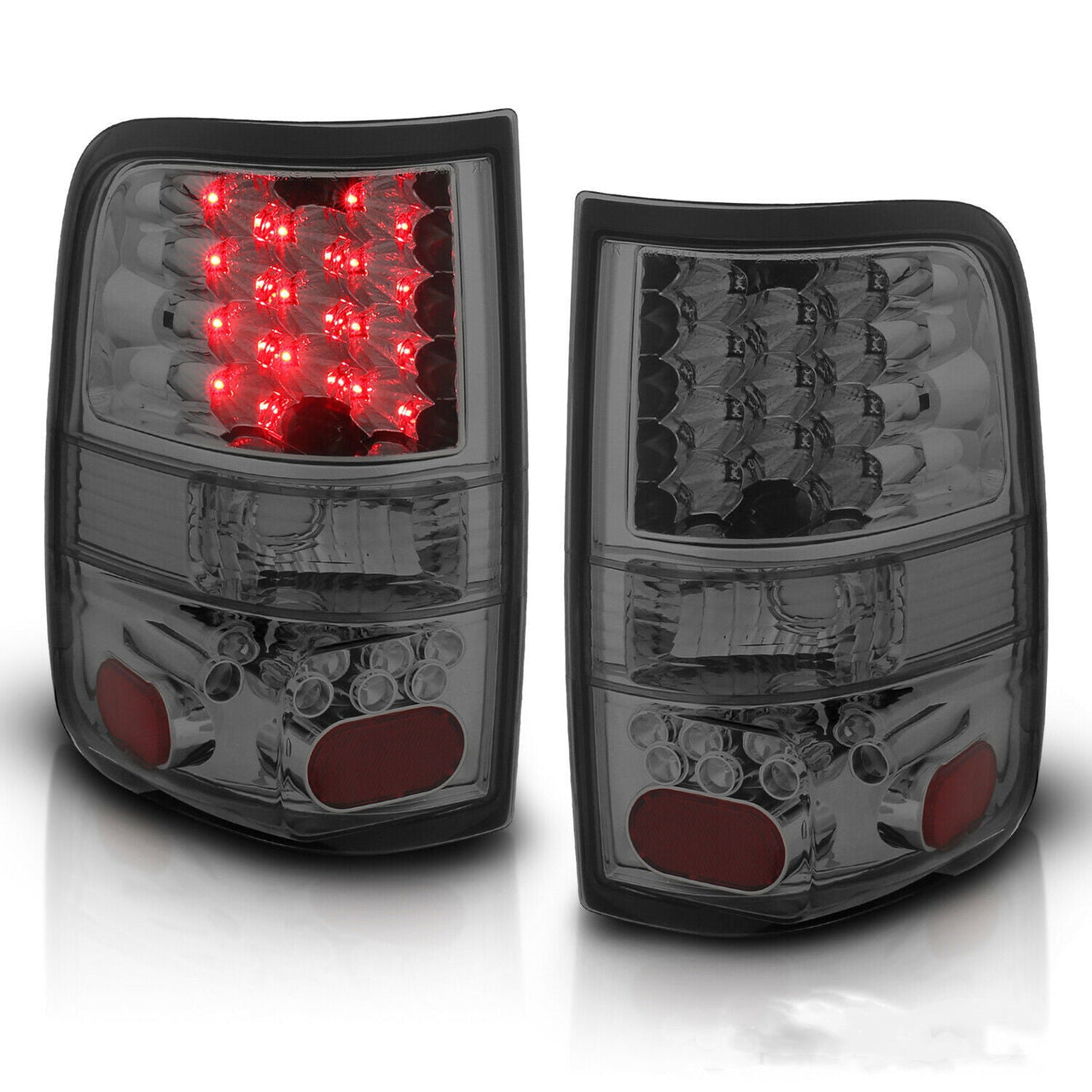 Pickup Smoke LED Rear Brake Tail Lights Pair 2004 2005 2006 2007 2008 for Ford F150