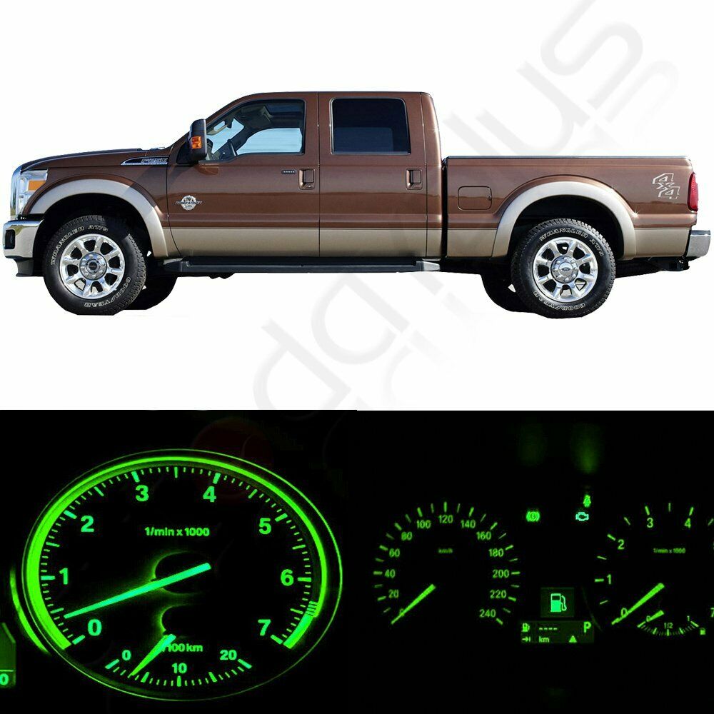 LED Kit Instrument Gauge green Light Bulbs for 1999-2001 Ford F-250 Super Duty