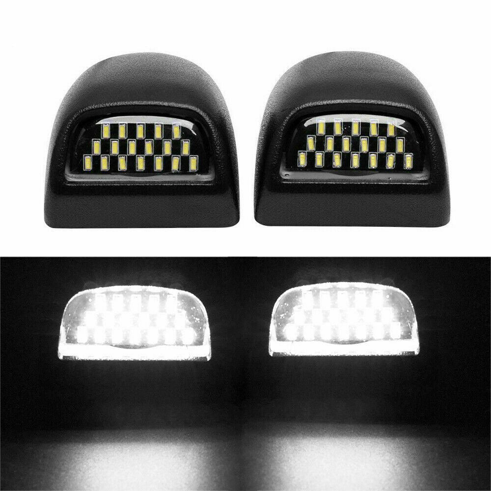 LED License Plate Lamp Bumper Lights 1500 2500HD 3500HD  for 1999-2014 Silverado Sierra