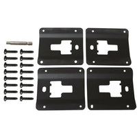 Thumbnail for Tie Down Brackets Truck Bed Cargo for 2015-2019 Ford F150 F250 F350, Standard Bed Interface Plate Set 4 with 16 Anti-Theft Screws