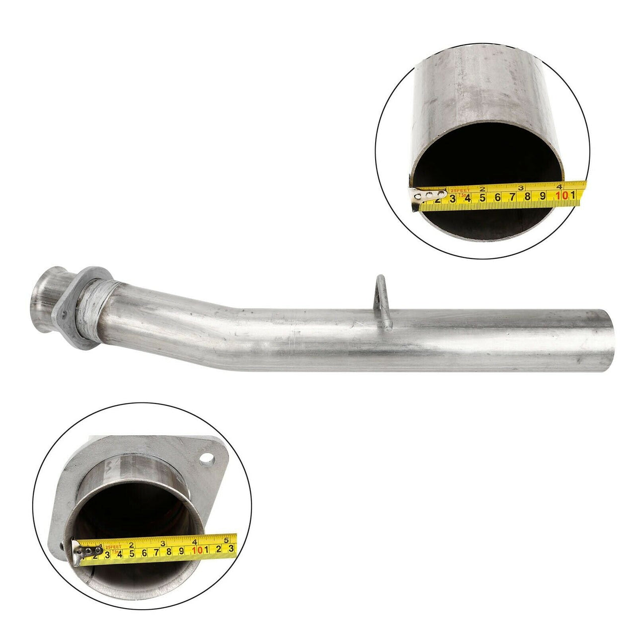 6.4 Powerstroke 4" CAT & DPF Delete Pipe for 2008-2010 Ford 6.4L Power Stroke F250 F350 F450 F550