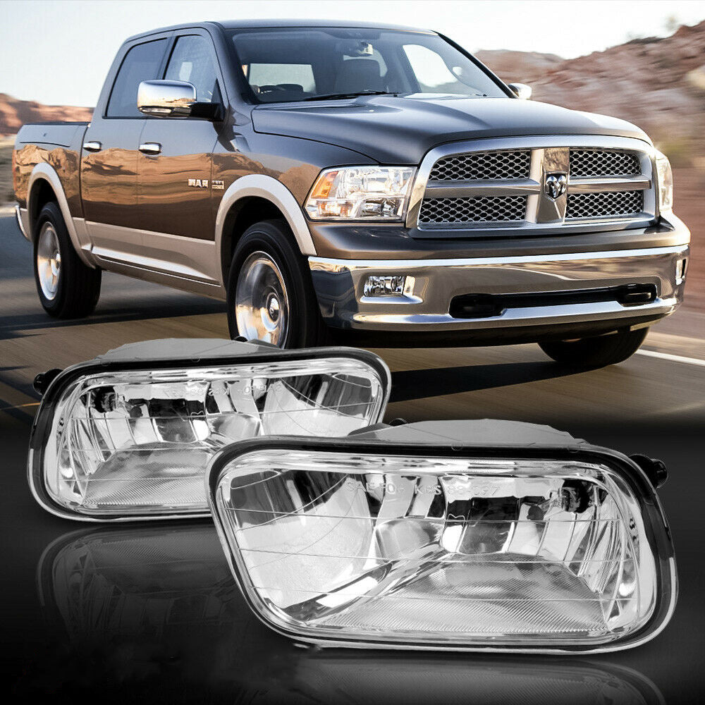 OE [Clear] Bumper Fog Light Driving LampFits 2009-2012 Dodge Ram 1500/2500/3500