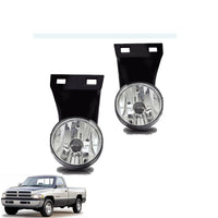 Thumbnail for Clear Fog Lights and Replacement Bulbs for 1994-2001 Dodge Ram 1500 2500 3500