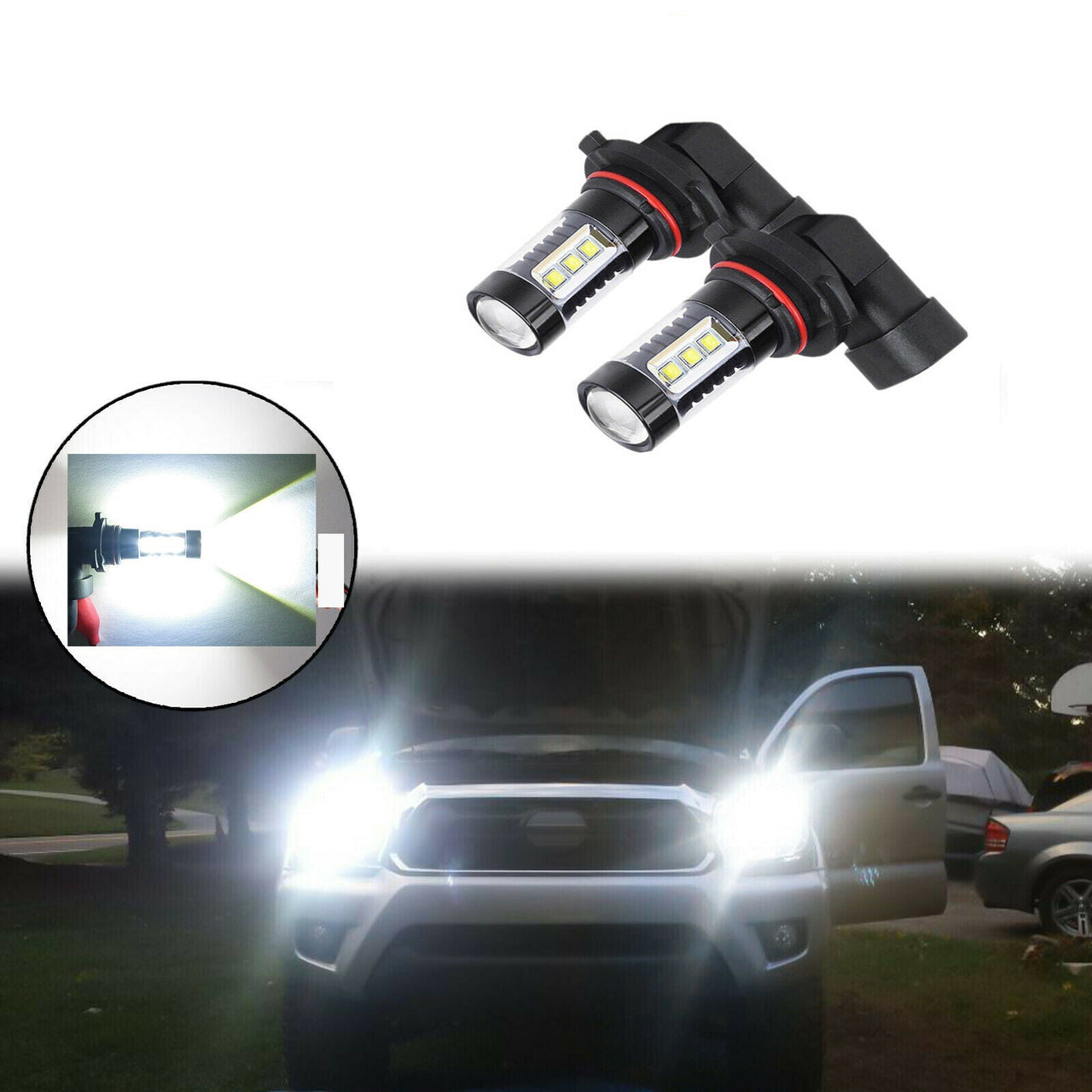 6000K Combo LED Headlight Bulbs Fog Light 9005 9145 2X for Ford F150 2015-2019