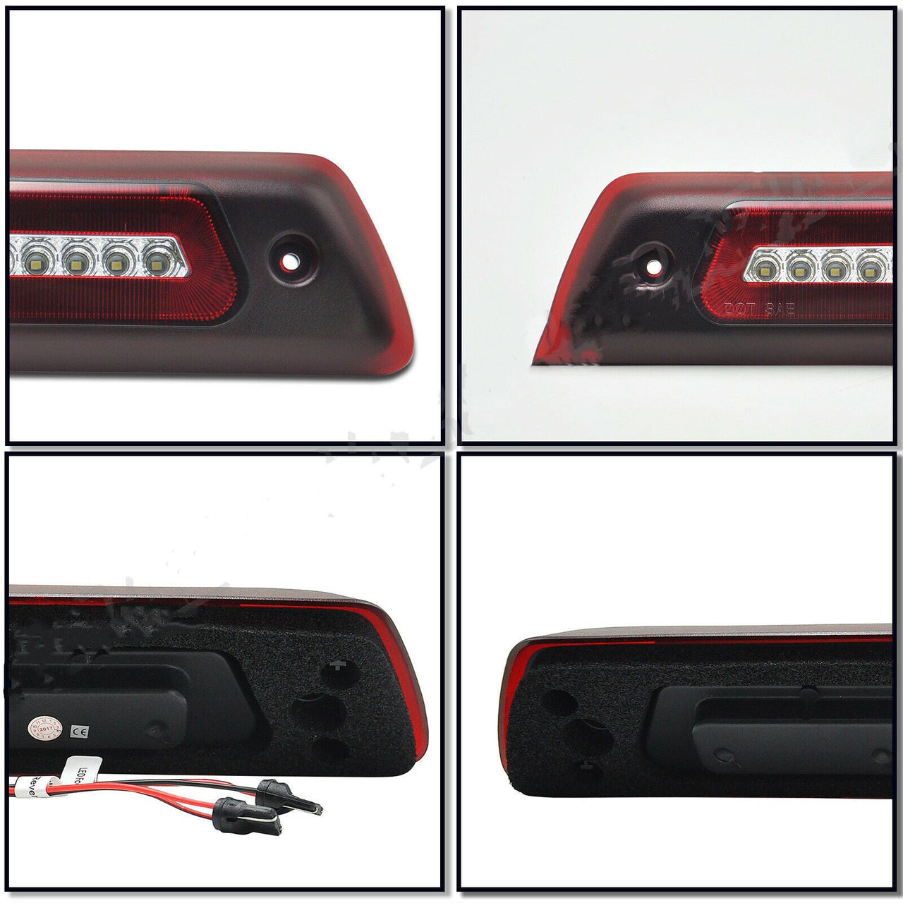 LED Red 3rd Brake Lamp Roof Cargo Light White for 2009-2014 Ford F150