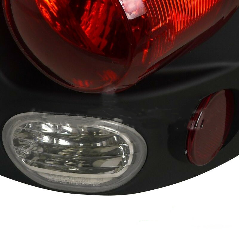 Rear Tail Lights Brake Lamps Black Pair Fits for 2002-2006 Dodge Ram 1500 2500 3500