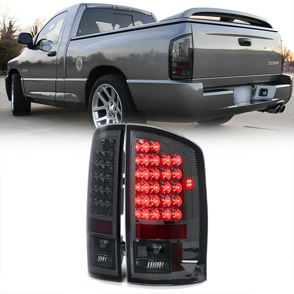 Smoke Tail Light+Rear Led 3rd Brake Stop Lamp for Dodge Ram 2002 - 2006 1500 2500 3500