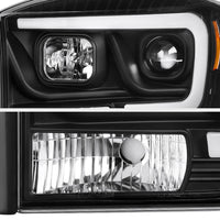 Thumbnail for Black LED DRL Tube Projector Headlight Lamp for Dodge Ram 1500 2006 2007 2008 Ram 2500 3500 2006 2007 2008 2009