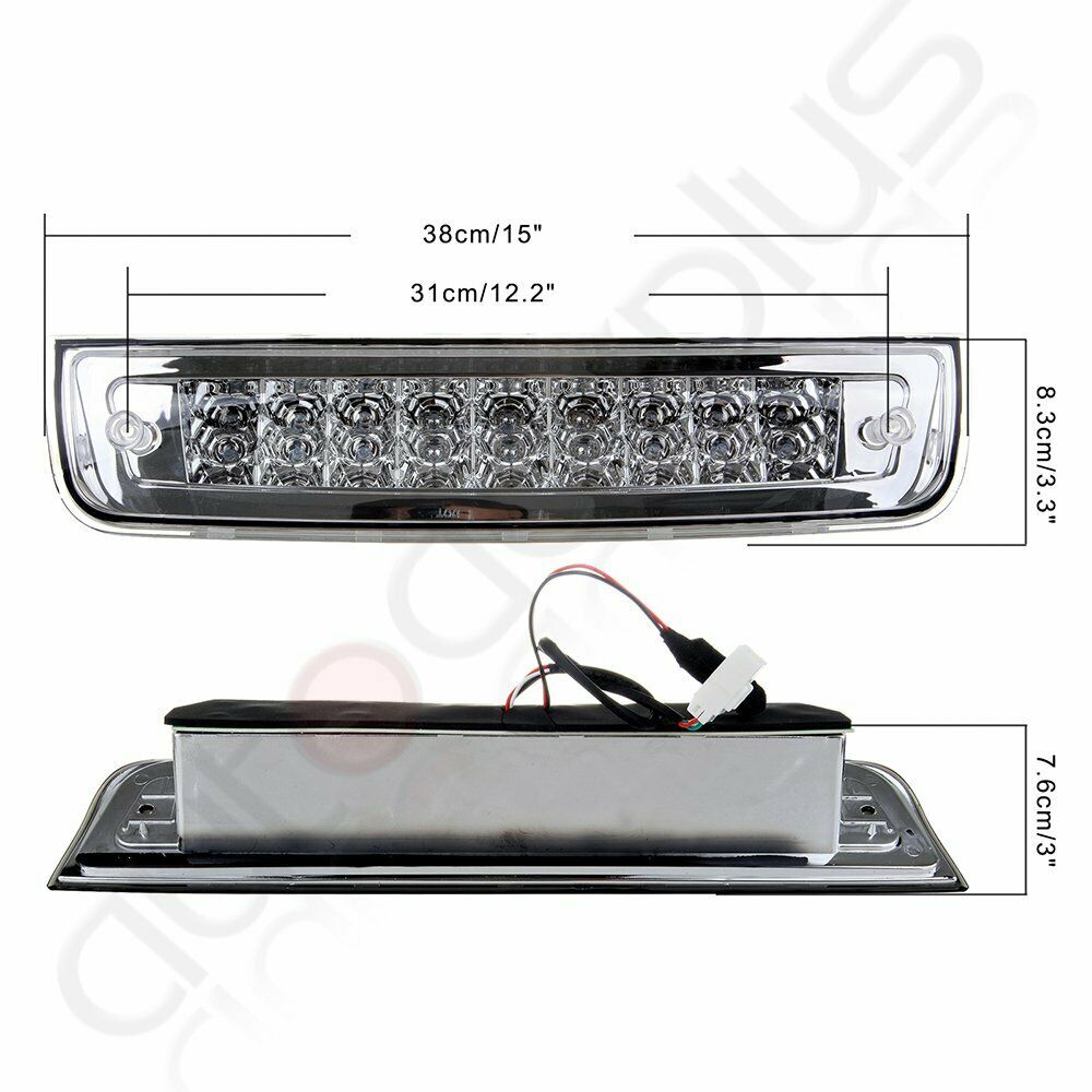 LED 3RD Brake Light W/ Clear Lens for 2014-2017 Dodge Ram 1500 2500 3500