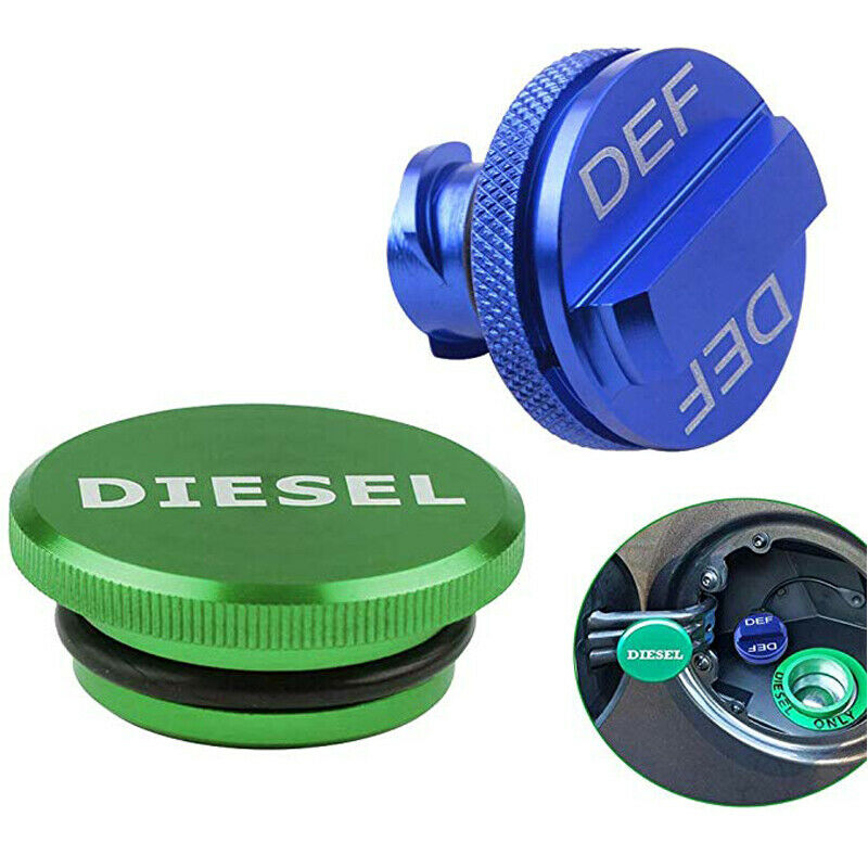 for Dodge Ram 2500 3500 Green Diesel Fuel Tank Cap Blue DEF Cap Oil Cap