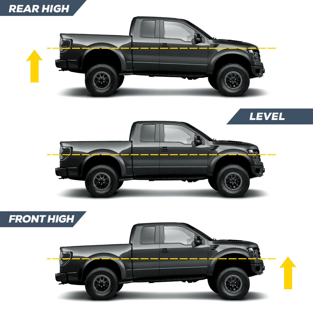 3 Inch front + 2 Inch Rear Full Lift Kit Leveling Kit for 2009-2018 Dodge Ram 1500 4WD