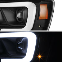 Thumbnail for Black LED DRL Tube Projector Headlight Lamp for Dodge Ram 1500 2006 2007 2008 Ram 2500 3500 2006 2007 2008 2009