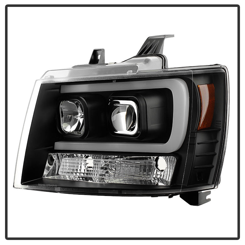 Chevy Tahoe 2007-2014 Black OPTIC DRL LED Projector Headlights