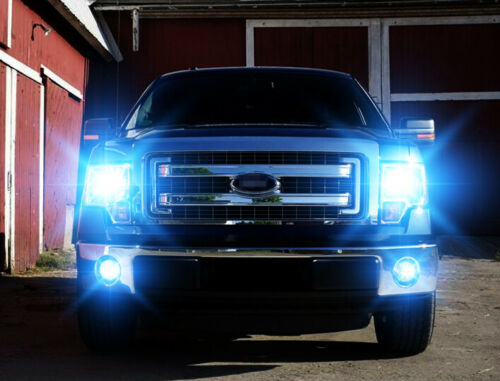 8000K LED Headlight High/Low + Fog Light Bulbs Combo for Ford F150 2005 - 2014 4pcs