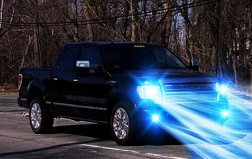 8000K LED Headlight High/Low + Fog Light Bulbs Combo for Ford F150 2005 - 2014 4pcs